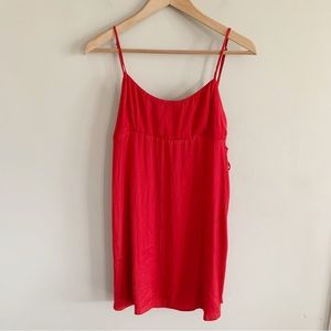 Free people • silky slip mini dress red